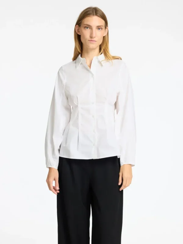SELECTED STRUKTURERAD SKJORTA White Fashion