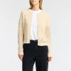 SELECTED STRUKTURERAD STICKAD KOFTA Beige New
