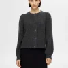 SELECTED STRUKTURERAD STICKAD KOFTA Grey Outlet