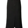 SELECTED SVART DENIM MIDIKJOL Black New