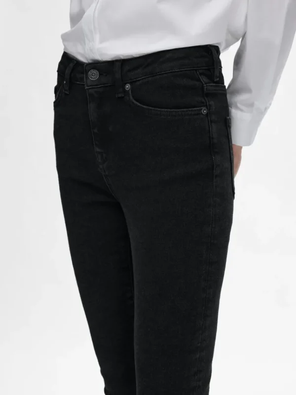 SELECTED SVARTA SKINNY FIT-JEANS Black Shop