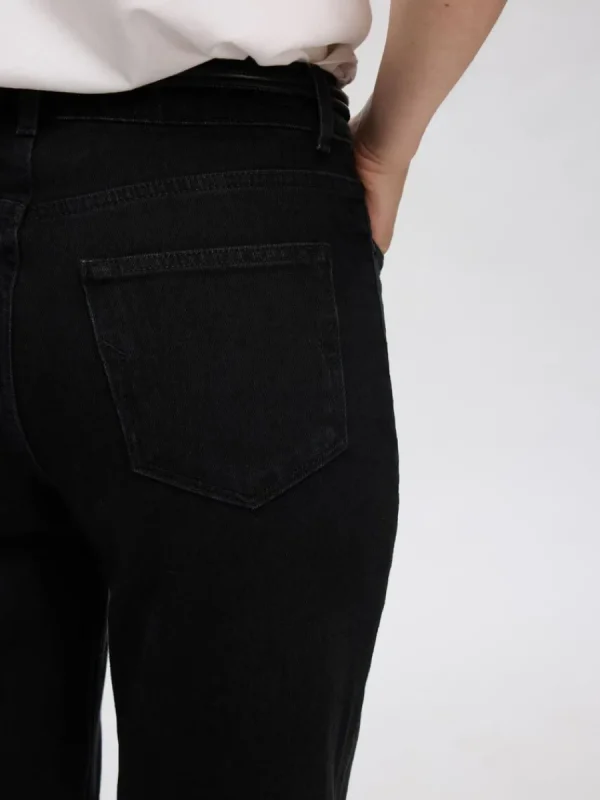 SELECTED SVARTA STRAIGHT FIT-JEANS Black Outlet