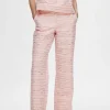 SELECTED TEXTURERAD BYXOR MED VIDA BEN Pink New