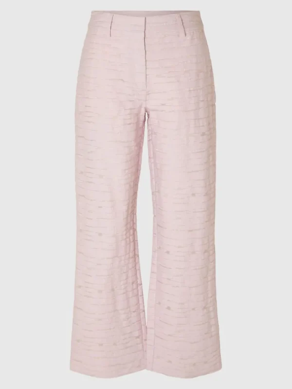 SELECTED TEXTURERAD BYXOR MED VIDA BEN Pink New