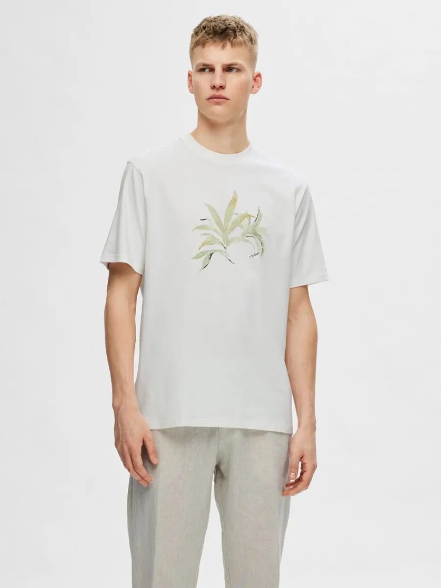 tryckt_bomulls_tshirt_0-4.webp SELECTED TRYCKT BOMULLS T-SHIRT White Fashion