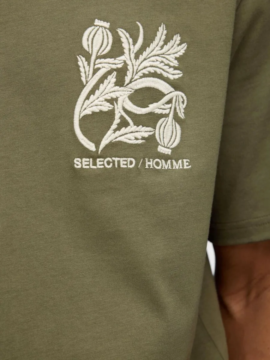 tryckt_bomulls_tshirt_4-2.webp SELECTED TRYCKT BOMULLS T-SHIRT Green Best Sale