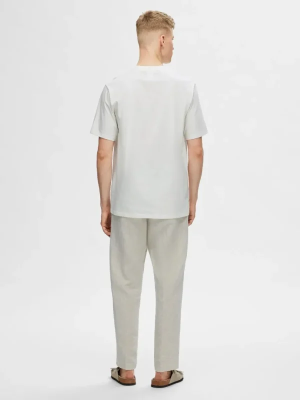 SELECTED TRYCKT BOMULLS T-SHIRT White Fashion