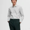 SELECTED TRYCKT SLIM FIT SKJORTA Coloured Outlet
