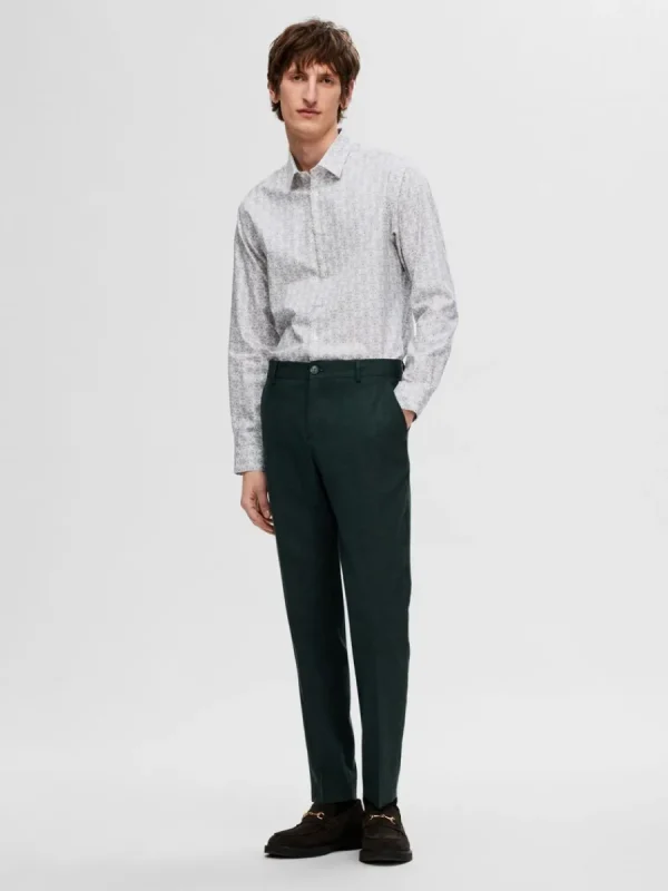 SELECTED TRYCKT SLIM FIT SKJORTA Coloured Outlet