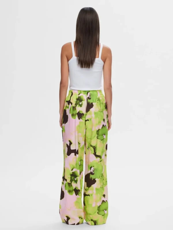 SELECTED TRYCKTA BYXOR MED VIDA BEN Coloured Discount