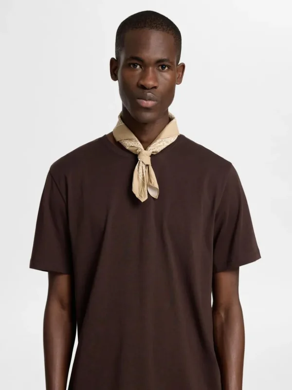 SELECTED TRYCKTA HALSDUK Beige Flash Sale