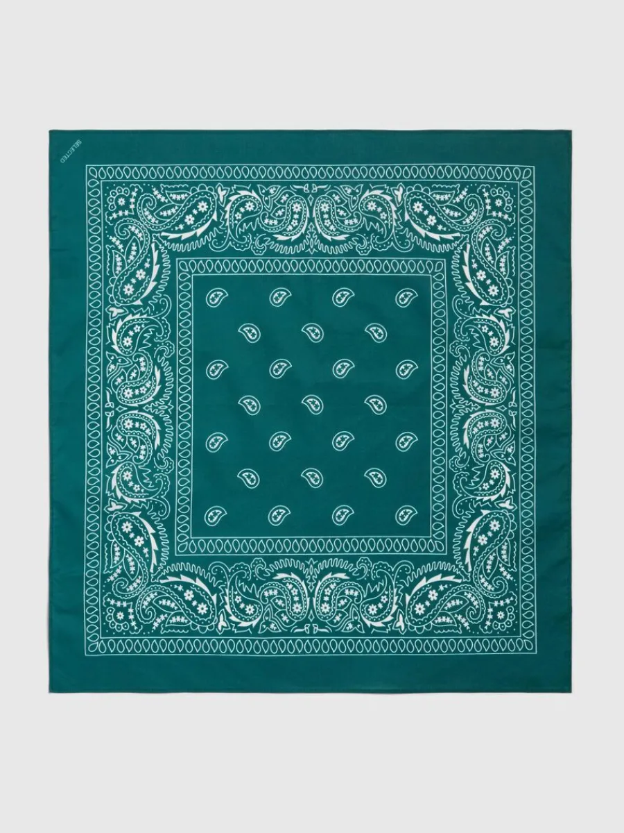 tryckta_halsduk_2-5.webp SELECTED TRYCKTA HALSDUK Green Best Sale