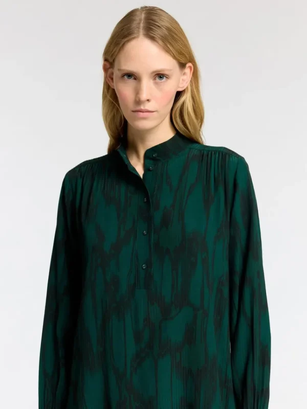 SELECTED TRYCKTA KORT KLÄNNING Green Store