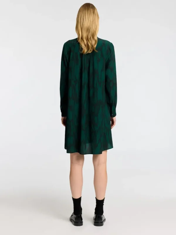 SELECTED TRYCKTA KORT KLÄNNING Green Store