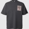 SELECTED TRYCKTA RUNDRINGAD T-SHIRT Grey Hot