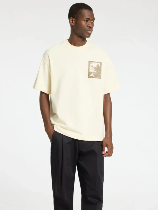 SELECTED TRYCKTA RUNDRINGAD T-SHIRT White Sale