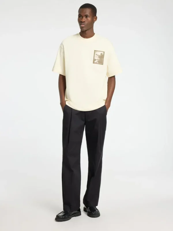 SELECTED TRYCKTA RUNDRINGAD T-SHIRT White Sale