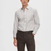 SELECTED TRYCKTA SKJORTA Coloured Hot