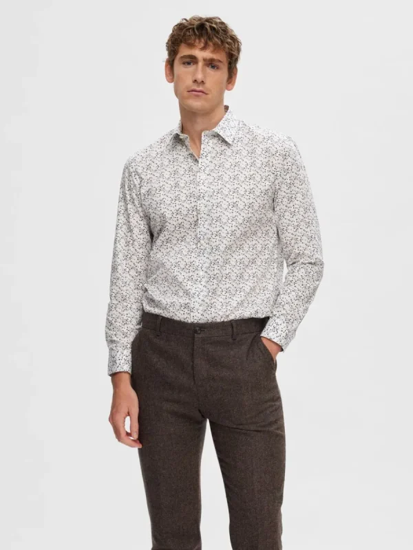 SELECTED TRYCKTA SKJORTA Coloured Hot