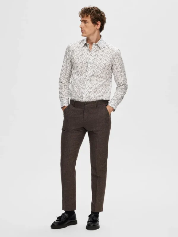 SELECTED TRYCKTA SKJORTA Coloured Hot