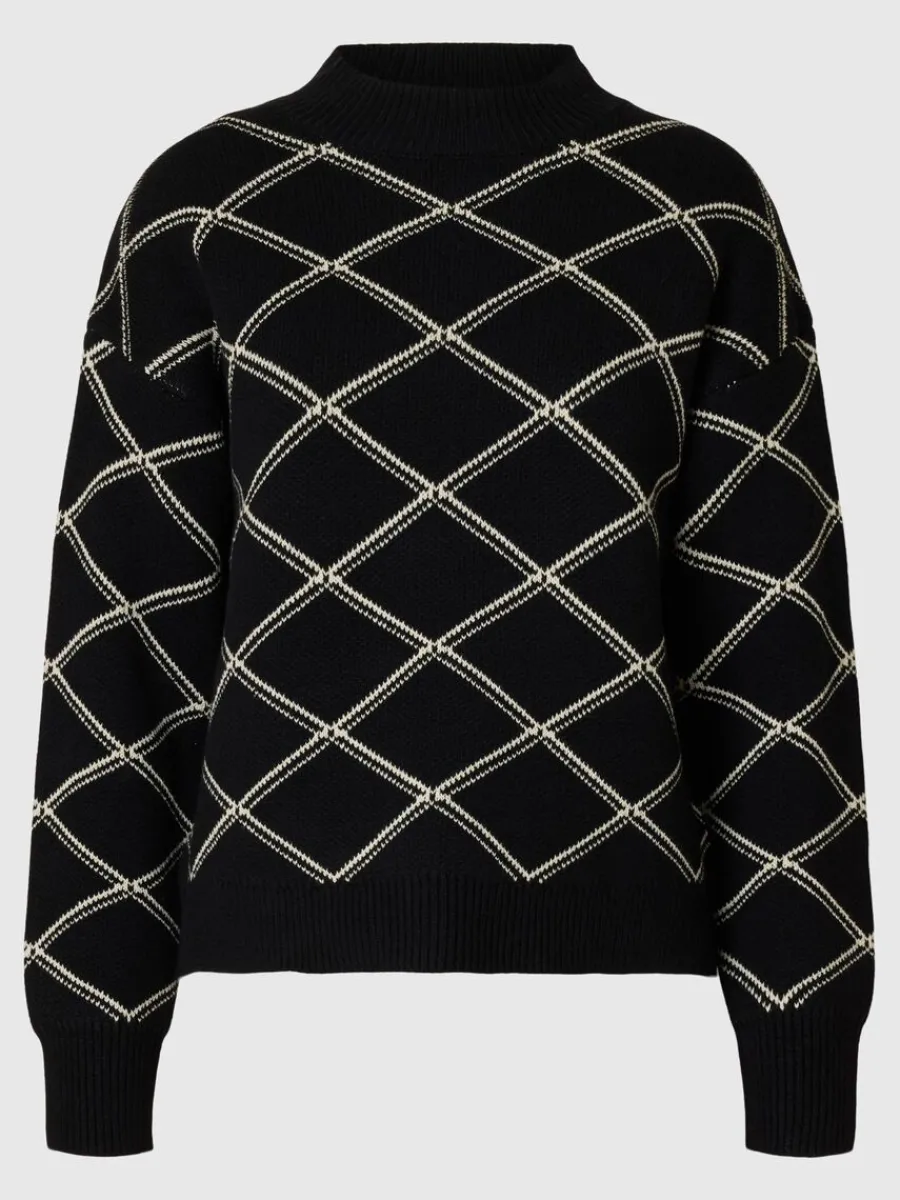 tryckta_trja_med_hg_hals_5.webp SELECTED TRYCKTA TRÖJA MED HÖG HALS Black Sale