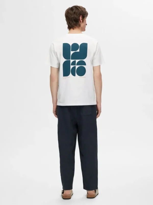 SELECTED TRYCKTA T-SHIRT White Online