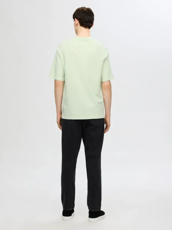 SELECTED TRYCKTA T-SHIRT Green Best Sale
