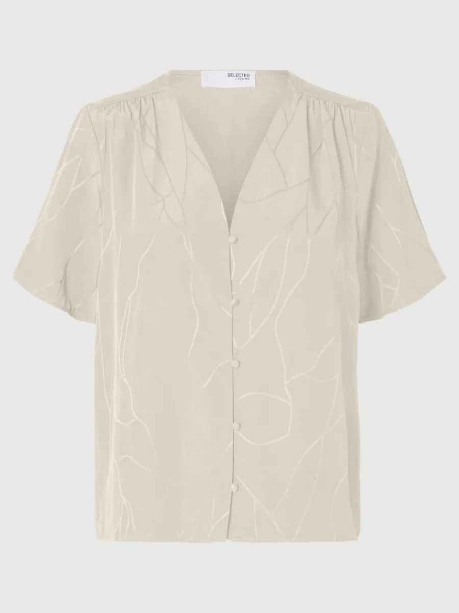 tryckta_vringad_topp_5.webp SELECTED TRYCKTA V-RINGAD TOPP Beige Discount