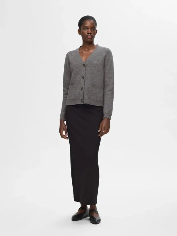 SELECTED 100% ULL KOFTA Grey Fashion