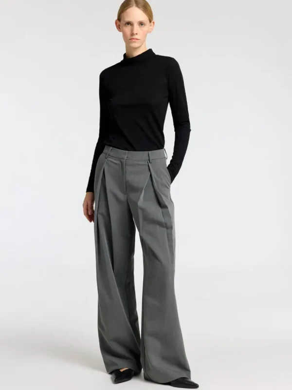 SELECTED 100% ULL POLOTRÖJA Black Discount