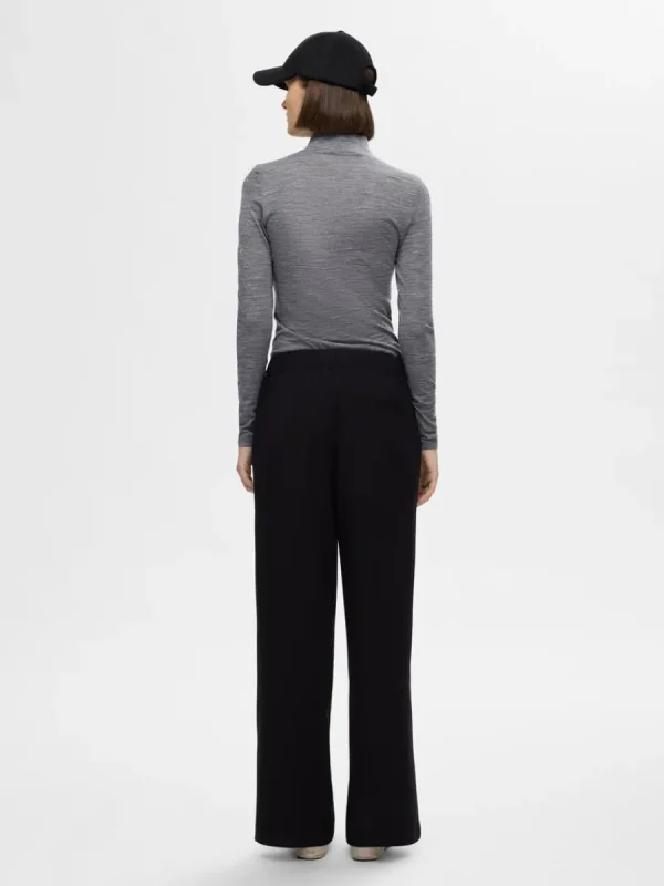 SELECTED 100% ULL POLOTRÖJA Grey Shop