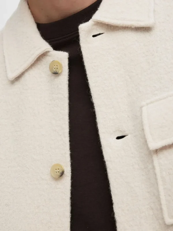 SELECTED 100% ULL SHACKET Beige Hot