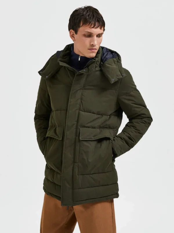 SELECTED VADDERAD PARKAS Green Sale