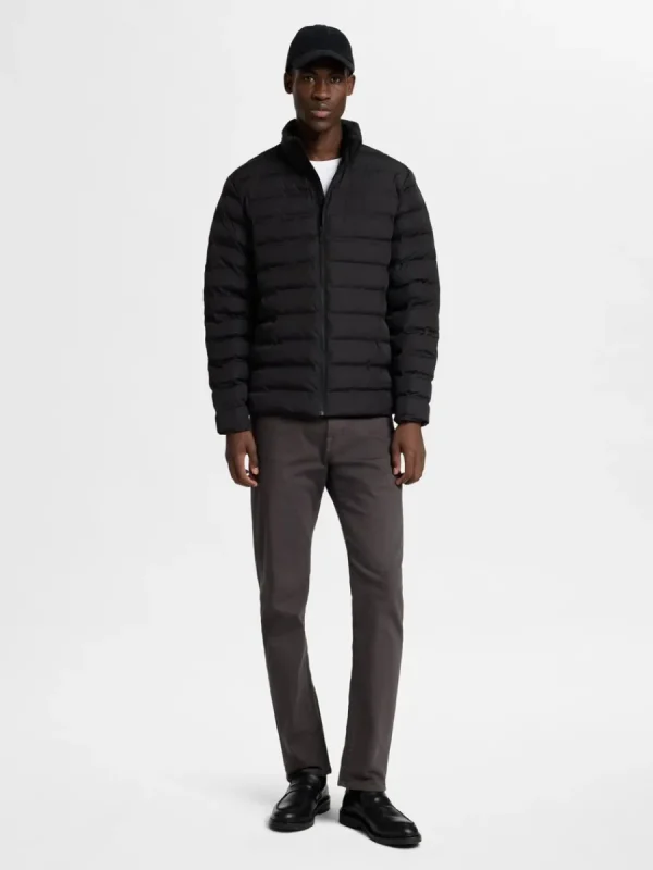 SELECTED VADDERAD QUILTAD JACKA Black Discount