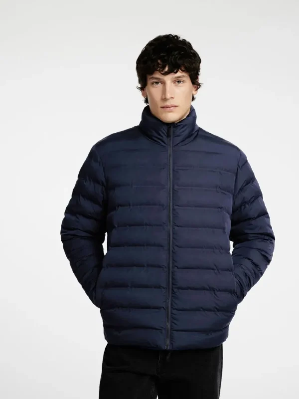 SELECTED VADDERAD QUILTAD JACKA Blue Best