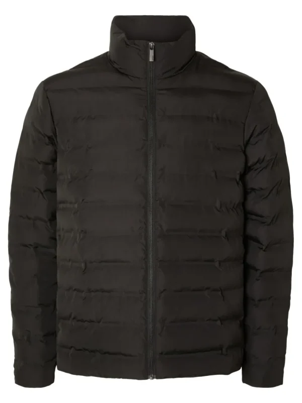SELECTED VADDERAD QUILTAD JACKA Black Shop