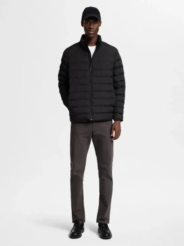 SELECTED VADDERAD QUILTAD JACKA Black Discount