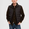 SELECTED VADDERAD QUILTAD VÄST Black Flash Sale