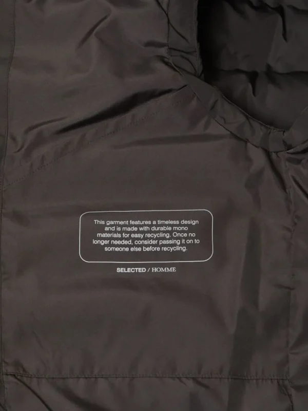 SELECTED VADDERAD QUILTAD VÄST Black Cheap