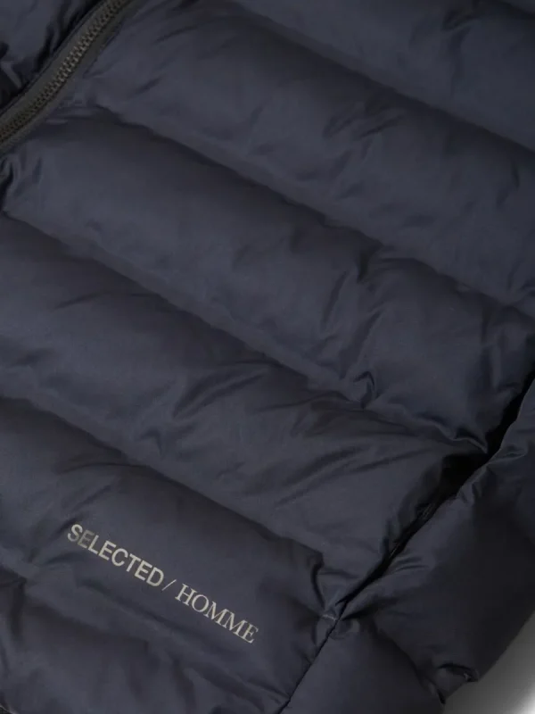 SELECTED VADDERAD QUILTAD VÄST Blue Fashion