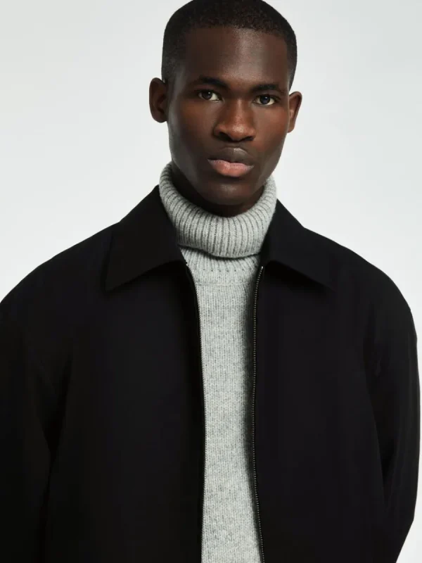 SELECTED VATTENAVVISANDE KORT JACKA Black Flash Sale