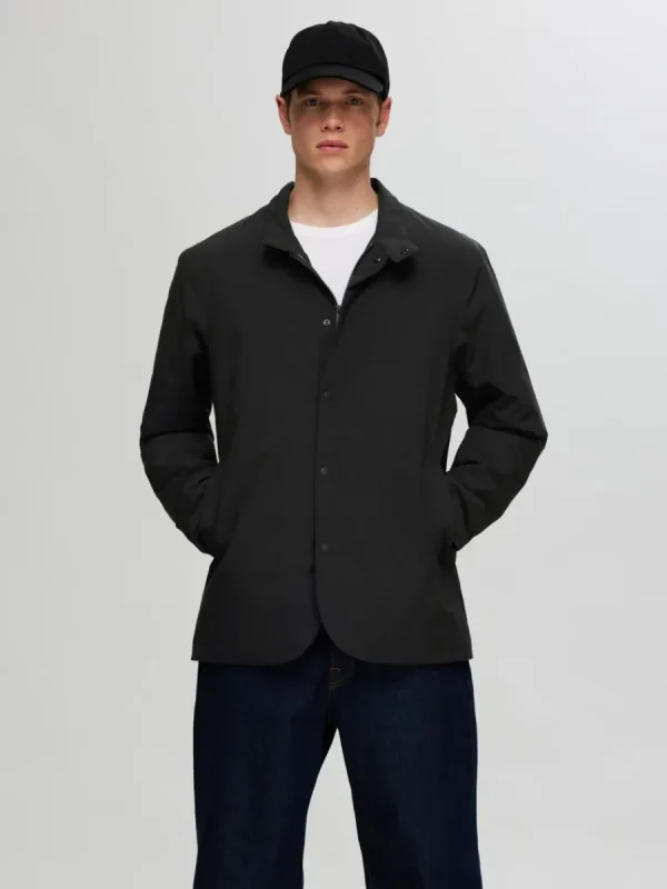 SELECTED VATTENAVVISANDE LÄTT JACKA Black Best