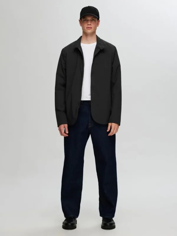 SELECTED VATTENAVVISANDE LÄTT JACKA Black Best