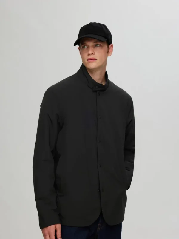 SELECTED VATTENAVVISANDE LÄTT JACKA Black Best