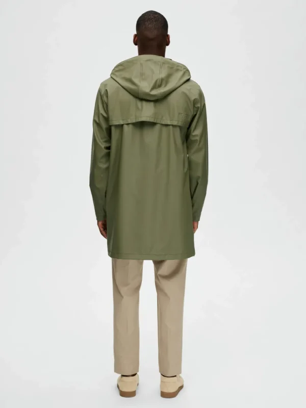 SELECTED VATTENTÄT REGNJACKA Green New