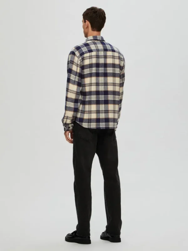 SELECTED VECK ÖVERSKJORTA Blue Cheap