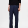 SELECTED VECKAD BYXOR Blue Store