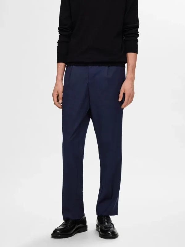 SELECTED VECKAD BYXOR Blue Store