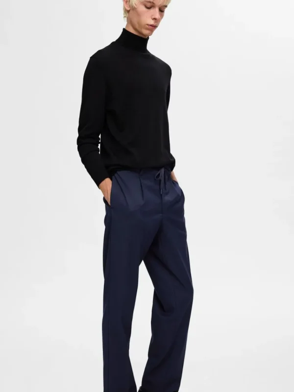 SELECTED VECKAD BYXOR Blue Store