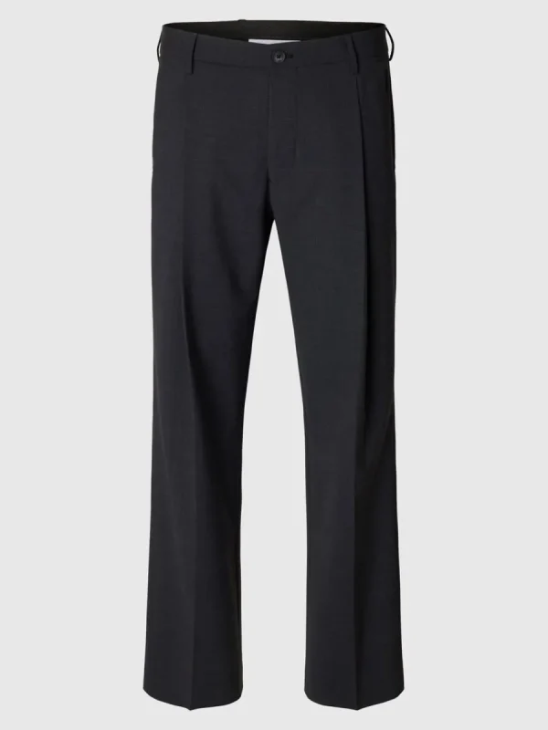 SELECTED VECKAD BYXOR MED LÖS PASSFORM Grey Cheap